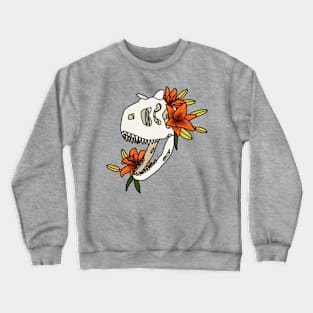 Carnotaurus and Lilies Crewneck Sweatshirt